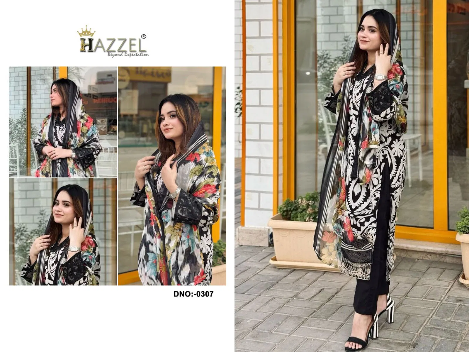 Hazzel 307 Cambric Cotton Pakistani Salwar Kameez Suppliers In India